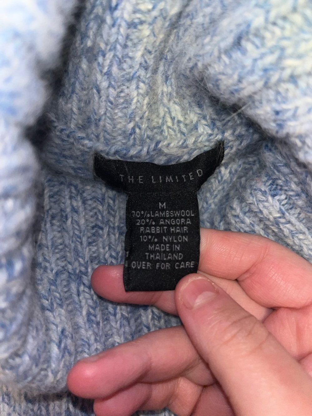 The Limited Vintage Angora Lambswool Turtleneck Sweater - Picture 4 of 6